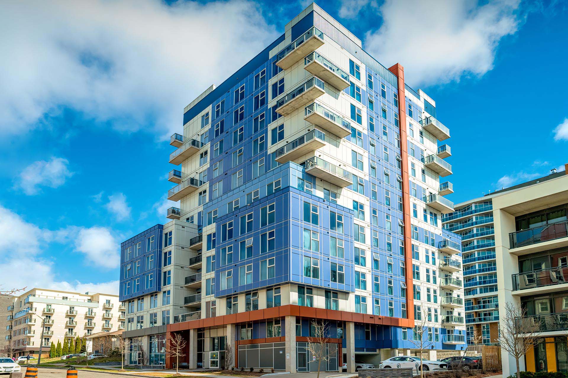 Image of a condo building in Kitchener-Waterloo